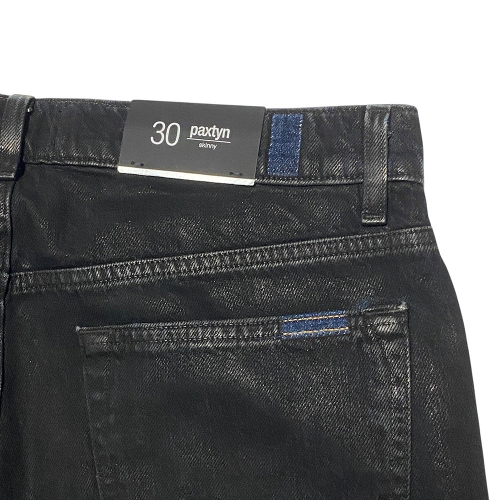 7 For All Mankind Paxtyn Skinny Jeans Mens Black Denim Size 30 NWT - Picture 3 of 10
